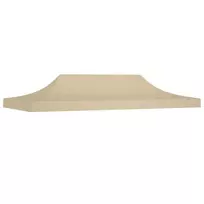 Proginės palapinės stogas, smėlio spalvos, 6x3m, 270 g/m²