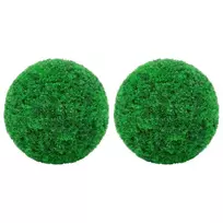 Dirbtiniai buksmedžio krūmai, 2vnt., 35cm, rutulio formos