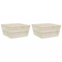 Sodo staliukai, 2vnt., 60x60x30cm, impregnuota eglės mediena