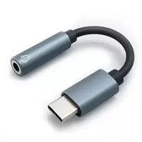 Qoltec USB-C to 3.5mm Jack Adapter | 10cm | Aluminum
