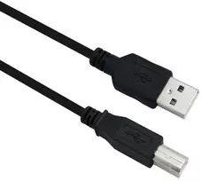 helos Anschlusskabel, USB 2.0 A Stecker/B Stecker, 3,0m, juodas