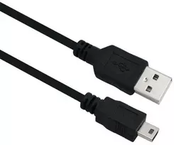helos Anschlusskabel, USB 2.0 A Stecker/B Mini 5-pin Stecker, 3,0m, juodas