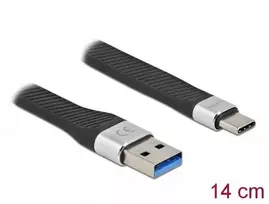 Delock USB 3.2 Gen 1 FPC juostinis kabelis USB Type-A į USB Type-C™ 14 cm PD 3 A