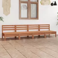 Lauko baldų komplektas Sodo poilsio baldų komplektas, 4 dalių, medaus rudas, pušis