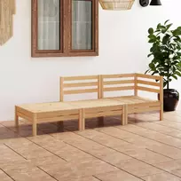 Lauko baldų komplektas Sodo poilsio baldų komplektas, 3 dalių, pušies medienos masyvas