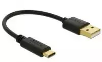Delock USB įkrovimo laidas Type-A į USB Type-C™ 15 cm
