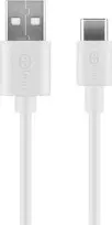 Goobay USB-C įkrovimo ir sinchronizavimo laidas, 1 m | USB-A į USB-C