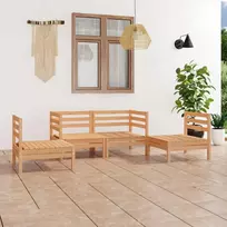 Lauko baldų komplektas Sodo poilsio baldų komplektas, 4 dalių, pušies medienos masyvas