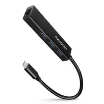 „Axagon HMC-GL3A SuperSpeed USB-C“ šakotuvas + gigabito LAN jungtis
