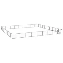Voljeras šunims, juodos spalvos, 81m², plienas