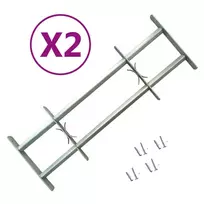 Reguliuojamos apsauginės grotelės langams, 2vnt., 700-1050mm