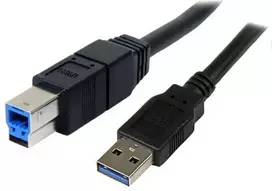 USB kabelis StarTech USB-A - USB-B 3 m mėlynas (USB3SAB3MBK)