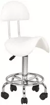 Activeshop Kosmetologinė meistro kėdutė STOOL BEAUTY 3 Baltas