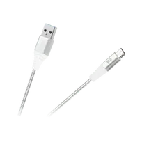 REBEL USB - USB C kabelis 1m Baltas