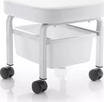 Activeshop Kojų atrama pedikiūrui su vonele - pedikiūro taburetė PEDICURE STOOL BATH