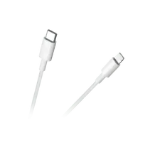 REBEL USB C - Lightning kabelis 1m Baltas