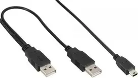 Intos InLine 1,5 m USB A - Mini-B Y laidas