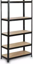 Metalinė daiktų laikymo lentyna 150 x 75 x 30 cm Humberg HR-811 juoda