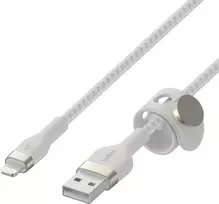 Belkin CAA010bt2MWH BOOST CHARGE™ USB-A LTG silikonui 2m balta