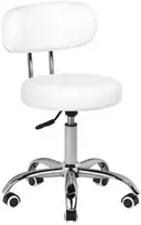 Activeshop Kosmetologinė pedikiūro kėdutė BEAUTY STOOL PEDICURE Baltas HYDRAULIC 39-45CM