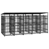 Lauko voljeras šunims su stogu, plienas, 9,22m²