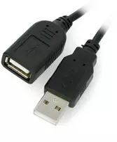 Oem USB prailginimas A-A su On/Off jungikliu juodas - 0.5m