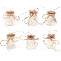 DecoKing Šiltai baltos LED girliandos, 6 vnt.