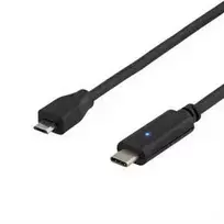 USB 2.0 kabelis, tipas CM - Micro BM, 0,5m, juodas DELTACO / USBC-1023