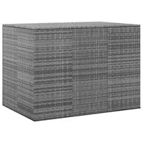 Sodo dėžė pagalvėlėms, pilka, 145x100x103cm, PE ratanas