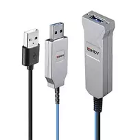 USB Kabelis - LINDY Šviesolaidinis USB 3.0 Laidas, 5Gbps, 30 m, Mėlynas