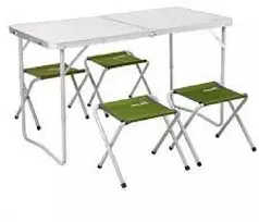 Lauko baldų komplektas Baldų Komplektas Turistinių Helios Stalas+ 4 Kėdės 120X60X70cm