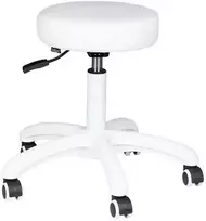 Activeshop Kosmetologinė meistro kėdutė BEAUTY STOOL ELEGANT Baltas