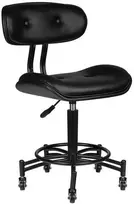 Activeshop Kosmetologinė meistro kėdutė GABBIANO HAIRDRESSER STOOL FLORENCE Juodas