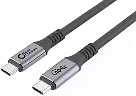 USB kabelis MicroConnect USB-C - USB-C 0,5 m Juodas (USB4CC05)