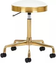 Activeshop Kosmetologinė meistro kėdutė GREEK MODEL 1 Baltas GOLD
