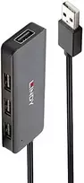 USB Hub - LINDY 4 Jungčių USB 2.0 Hub, Juodas