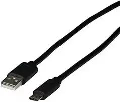 Efb Elektronik Kabelis USB EFB USB-A - USB-C 2 m Juodas (EBUSBC-USB20AK.2)