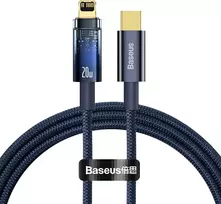 Baseus Explorer, USB-C prie Lightning kabelis, 20W, 1m (Mėlyna)