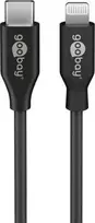 USB kabelis Goobay USB- C - Žaibas 1 m Juoda (39424)