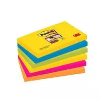 „Post-it 3M Super Sticky Notes“, „KARNAVALAS“, 76 x 127 mm, 6 x 90 kortelių.