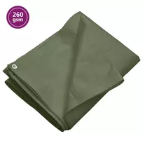 Tentas, žalios spalvos, 4x8m, 260g/m², HDPE