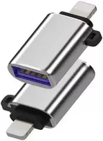USB adapteris MicroConnect Žaibas - USB Sidabrinis (Lightning- USB3.0 adapteris)