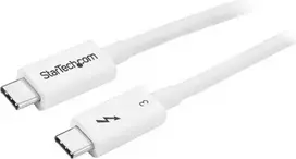 USB kabelis StarTech USB-C – USB-C 0,5 m baltas (TBLT34MM50CW)