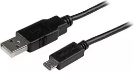 StarTech MicroUSB į USB-A laidas juodas