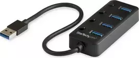 StarTech USB 3.0 HUB 4 prievadai juodi