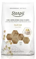Žemoje temperatūroje besilydantis vaškas depiliacijai Starpil, dramblio kaulo, 1kg