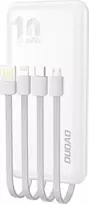 „Dudao K6Pro“ universalus 10 000 mAh maitinimo blokas su USB kabeliu, USB tipas C, žaibo juodas (K6Pro-juodas)
