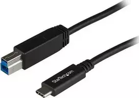 USB kabelis StarTech USB-B - USB-C 1 m Juodas (USB31CB1M)