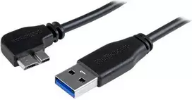 Kabelis USB StarTech USB-A - micro-B 2 m Juodas (USB3AU2MLS)