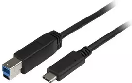 USB kabelis StarTech USB-C - USB-B 2 m Juodas (USB315CB2M)